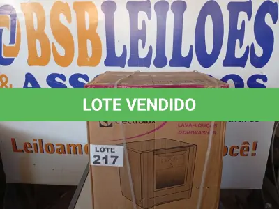LOTE 217 - 01 - LAVA-LOUÇAS ELECTROLUX 8 SERVIÇOS CINZA (LE08S) 110V (LACRADA) (NO ESTADO, NÃO SABEMOS SE FUNCIONA. LEILÃO NÃO TEM GARANTIA E NEM DEVOLUÇÃO, SUJEITO A POSSÍVEIS AVARIAS VISÍVEIS/OCULTAS E/OU AUSÊNCIA DE COMPONENTES)