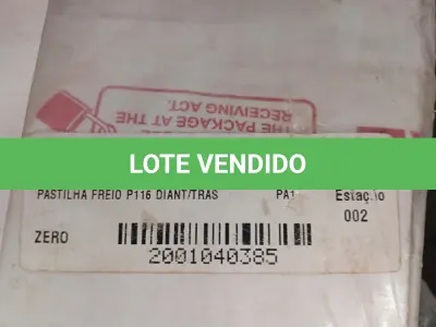 LOTE 219 - 01 - PASTILHA FREIO DIANT/TRAS MB 1938 SCANIA 114 - LONAFLEX P116 (NO ESTADO, NÃO SABEMOS SE FUNCIONA. LEILÃO NÃO TEM GARANTIA E NEM DEVOLUÇÃO, SUJEITO A POSSÍVEIS AVARIAS VISÍVEIS/OCULTAS E/OU AUSÊNCIA DE COMPONENTES)
