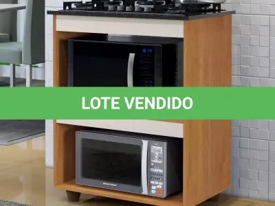 LOTE 156 - 01 - BALCÃO PARA COOKTOP 5 BOCAS 2 NICHOS PARA FORNO TURIM KAIKI MÓVEIS (NO ESTADO, NÃO SABEMOS SE FUNCIONA. LEILÃO NÃO TEM GARANTIA E NEM DEVOLUÇÃO, SUJEITO A POSSÍVEIS AVARIAS VISÍVEIS/OCULTAS E/OU AUSÊNCIA DE COMPONENTES)
