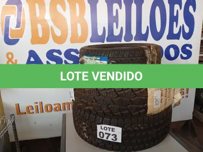 LOTE 073 - 03 – PNEUS DIVERSOS (NO ESTADO, NÃO SABEMOS SE FUNCIONA. LEILÃO NÃO TEM GARANTIA E NEM DEVOLUÇÃO, SUJEITO A POSSÍVEIS AVARIAS VISÍVEIS/OCULTAS E/OU AUSÊNCIA DE COMPONENTES)