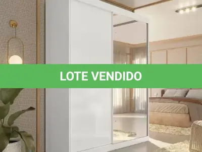 LOTE 085 - 01 - GUARDA-ROUPA SOLTEIRO 2 PORTAS DE CORRER 2 GAVETAS E ESPELHO PEÔNIA YESCASA (NO ESTADO, NÃO SABEMOS SE FUNCIONA. LEILÃO NÃO TEM GARANTIA E NEM DEVOLUÇÃO, SUJEITO A POSSÍVEIS AVARIAS VISÍVEIS/OCULTAS E/OU AUSÊNCIA DE COMPONENTES)
