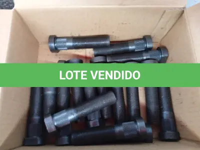 LOTE 207 - 17 - PARAFUSOS DE RODA 96MM FEY (NO ESTADO, NÃO SABEMOS SE FUNCIONA. LEILÃO NÃO TEM GARANTIA E NEM DEVOLUÇÃO, SUJEITO A POSSÍVEIS AVARIAS VISÍVEIS/OCULTAS E/OU AUSÊNCIA DE COMPONENTES)