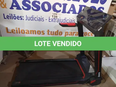 LOTE 135 - 01 - ESTEIRA ERGOMÉTRICA DOBRÁVEL - GENIS - GT 2000 220V (NO ESTADO, NÃO SABEMOS SE FUNCIONA. LEILÃO NÃO TEM GARANTIA E NEM DEVOLUÇÃO, SUJEITO A POSSÍVEIS AVARIAS VISÍVEIS/OCULTAS E/OU AUSÊNCIA DE COMPONENTES)