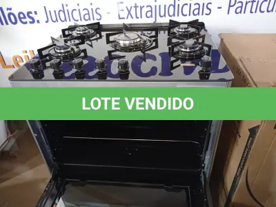 LOTE 127 - 01 - FOGÃO SUGGAR NEO MAX 5 BOCAS INOX MESA DE VIDRO FGV503PRIX BIVOLT (NO ESTADO, NÃO SABEMOS SE FUNCIONA. LEILÃO NÃO TEM GARANTIA E NEM DEVOLUÇÃO, SUJEITO A POSSÍVEIS AVARIAS VISÍVEIS/OCULTAS E/OU AUSÊNCIA DE COMPONENTES)