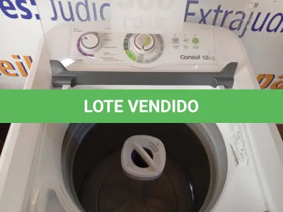 LOTE 209 - 01 - MÁQUINA DE LAVAR CONSUL 12KG 110V (NO ESTADO, NÃO SABEMOS SE FUNCIONA. LEILÃO NÃO TEM GARANTIA E NEM DEVOLUÇÃO, SUJEITO A POSSÍVEIS AVARIAS VISÍVEIS/OCULTAS E/OU AUSÊNCIA DE COMPONENTES)