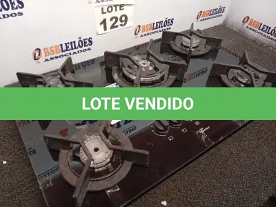 LOTE 129 - 01 - FOGÃO COOKTOP FISCHER 5 BOCAS (NO ESTADO, NÃO SABEMOS SE FUNCIONA. LEILÃO NÃO TEM GARANTIA E NEM DEVOLUÇÃO, SUJEITO A POSSÍVEIS AVARIAS VISÍVEIS/OCULTAS E/OU AUSÊNCIA DE COMPONENTES)