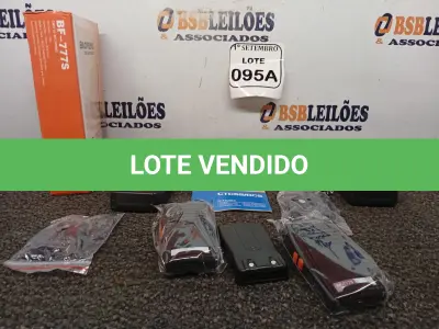 LOTE 095 - 02 RÁDIOS COMUNICADORES   BAOFENG MODELO BF-777S (NOVO) (NO ESTADO) ATENÇÃO! FAZER A VISITAÇÃO ANTES DE ARREMATAR, NÃO SABEMOS SE FUNCIONA. LEILÃO NÃO TEM GARANTIA E NEM DEVOLUÇÃO, SUJEITO A POSSÍVEIS AVARIAS VISÍVEIS/OCULTAS E/OU AUSÊNCIA DE COMPONENTES.