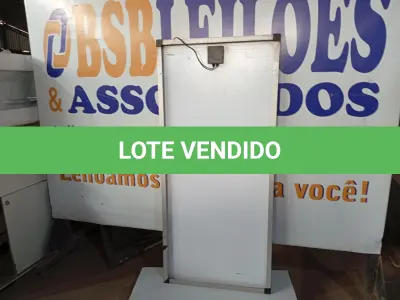 LOTE 119 - 01 – PLACA ENERGIA SOLAR (NO ESTADO, NÃO SABEMOS SE FUNCIONA. LEILÃO NÃO TEM GARANTIA E NEM DEVOLUÇÃO, SUJEITO A POSSÍVEIS AVARIAS VISÍVEIS/OCULTAS E/OU AUSÊNCIA DE COMPONENTES)