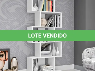 LOTE 161 - 01 - ESTANTE VERTICAL PARA LIVROS 5 NICHOS TIGUS BRANCO (NO ESTADO, NÃO SABEMOS SE FUNCIONA. LEILÃO NÃO TEM GARANTIA E NEM DEVOLUÇÃO, SUJEITO A POSSÍVEIS AVARIAS VISÍVEIS/OCULTAS E/OU AUSÊNCIA DE COMPONENTES)