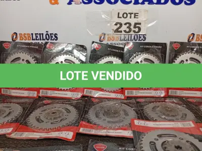 LOTE 235 - 19 – KIT COROA E PINHÃO MOTO (NO ESTADO, NÃO SABEMOS SE FUNCIONA. LEILÃO NÃO TEM GARANTIA E NEM DEVOLUÇÃO, SUJEITO A POSSÍVEIS AVARIAS VISÍVEIS/OCULTAS E/OU AUSÊNCIA DE COMPONENTES)
