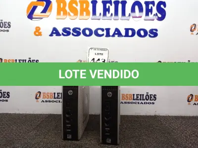 LOTE 443 - 02 MINI CPUS HP. (NO ESTADO) ATENÇÃO! FAZER A VISITAÇÃO ANTES DE ARREMATAR, NÃO SABEMOS SE FUNCIONA. LEILÃO NÃO TEM GARANTIA E NEM DEVOLUÇÃO, SUJEITO A POSSÍVEIS AVARIAS VISÍVEIS/OCULTAS E/OU AUSÊNCIA DE COMPONENTES.