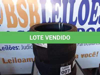 LOTE 007 - 04 - PNEUS 185/35 R18 ARO 18 XBRI SPORT+ 2 83V (NO ESTADO, NÃO SABEMOS SE FUNCIONA. LEILÃO NÃO TEM GARANTIA E NEM DEVOLUÇÃO, SUJEITO A POSSÍVEIS AVARIAS VISÍVEIS/OCULTAS E/OU AUSÊNCIA DE COMPONENTES)