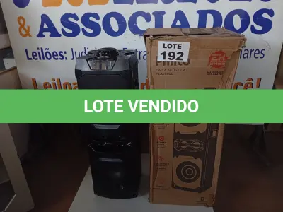 LOTE 192 - 01 - CAIXA DE SOM PHILCO PCX16000 1600W PRETO - BIVOLT (NO ESTADO, NÃO SABEMOS SE FUNCIONA. LEILÃO NÃO TEM GARANTIA E NEM DEVOLUÇÃO, SUJEITO A POSSÍVEIS AVARIAS VISÍVEIS/OCULTAS E/OU AUSÊNCIA DE COMPONENTES)