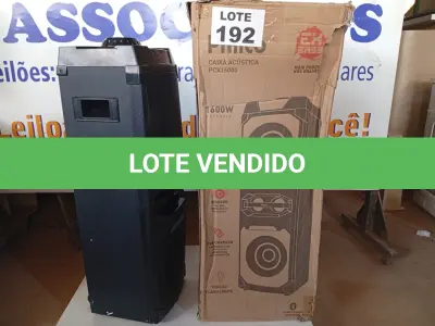 LOTE 192 - 01 - CAIXA DE SOM PHILCO PCX16000 1600W PRETO - BIVOLT (NO ESTADO, NÃO SABEMOS SE FUNCIONA. LEILÃO NÃO TEM GARANTIA E NEM DEVOLUÇÃO, SUJEITO A POSSÍVEIS AVARIAS VISÍVEIS/OCULTAS E/OU AUSÊNCIA DE COMPONENTES)