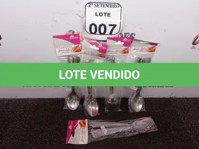 LOTE 007 - 05 KITS DE COLHERES COM 06 PEÇAS CADA. (NO ESTADO) ATENÇÃO! FAZER A VISITAÇÃO ANTES DE ARREMATAR, NÃO SABEMOS SE FUNCIONA. LEILÃO NÃO TEM GARANTIA E NEM DEVOLUÇÃO, SUJEITO A POSSÍVEIS AVARIAS VISÍVEIS/OCULTAS E/OU AUSÊNCIA DE COMPONENTES.
