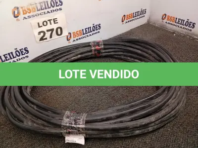 LOTE 270 - 25 METROS MANGUEIRA TRANÇADA PRETA PT300 (NO ESTADO, NÃO SABEMOS SE FUNCIONA. LEILÃO NÃO TEM GARANTIA E NEM DEVOLUÇÃO, SUJEITO A POSSÍVEIS AVARIAS VISÍVEIS/OCULTAS E/OU AUSÊNCIA DE COMPONENTES)