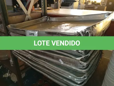 LOTE 142 - 11 FORMAS DE ALUMÍNIO TAMANHOS DIVERSOS. (NO ESTADO) ATENÇÃO! FAZER A VISITAÇÃO ANTES DE ARREMATAR, NÃO SABEMOS SE FUNCIONA. LEILÃO NÃO TEM GARANTIA E NEM DEVOLUÇÃO, SUJEITO A POSSÍVEIS AVARIAS VISÍVEIS/OCULTAS E/OU AUSÊNCIA DE COMPONENTES.