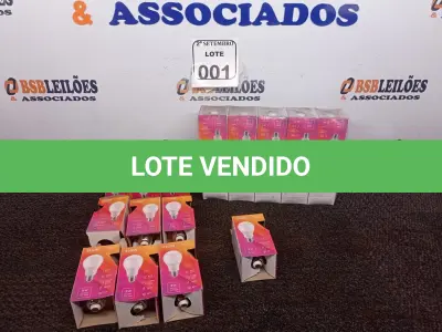 LOTE 001 - 20 LÂMPADAS BULBO LED A60 9W BIVOLT 3000K – ELGIN NOVO. (NO ESTADO) ATENÇÃO! FAZER A VISITAÇÃO ANTES DE ARREMATAR, NÃO SABEMOS SE FUNCIONA. LEILÃO NÃO TEM GARANTIA E NEM DEVOLUÇÃO, SUJEITO A POSSÍVEIS AVARIAS VISÍVEIS/OCULTAS E/OU AUSÊNCIA DE COMPONENTES.