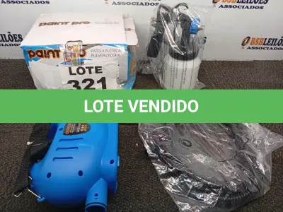LOTE 321 - 01 - PISTOLA DE PINTURA ELETRICA PULVERIZADOR 110V (NO ESTADO, NÃO SABEMOS SE FUNCIONA. LEILÃO NÃO TEM GARANTIA E NEM DEVOLUÇÃO, SUJEITO A POSSÍVEIS AVARIAS VISÍVEIS/OCULTAS E/OU AUSÊNCIA DE COMPONENTES)