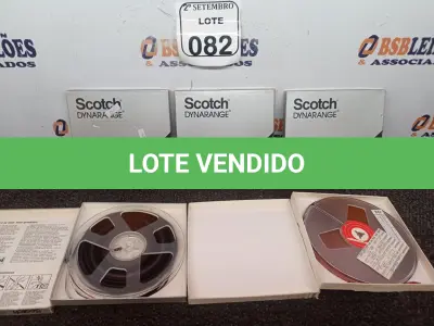 LOTE 082 - 05 FITAS PARA GRAVADOR DE ROLO. (NO ESTADO) ATENÇÃO! FAZER A VISITAÇÃO ANTES DE ARREMATAR, NÃO SABEMOS SE FUNCIONA. LEILÃO NÃO TEM GARANTIA E NEM DEVOLUÇÃO, SUJEITO A POSSÍVEIS AVARIAS VISÍVEIS/OCULTAS E/OU AUSÊNCIA DE COMPONENTES.