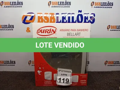 LOTE 119 - 01 ARMARIO BANHEIRO BELLART CINZA DURIN. (NO ESTADO) ATENÇÃO! FAZER A VISITAÇÃO ANTES DE ARREMATAR, NÃO SABEMOS SE FUNCIONA. LEILÃO NÃO TEM GARANTIA E NEM DEVOLUÇÃO, SUJEITO A POSSÍVEIS AVARIAS VISÍVEIS/OCULTAS E/OU AUSÊNCIA DE COMPONENTES.