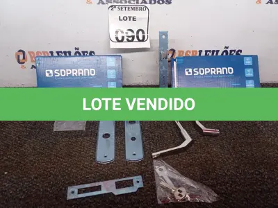 LOTE 090 - 02 FECHADURAS POPLINE ALAVANCA CR SOPRANO (NO ESTADO) ATENÇÃO! FAZER A VISITAÇÃO ANTES DE ARREMATAR, NÃO SABEMOS SE FUNCIONA. LEILÃO NÃO TEM GARANTIA E NEM DEVOLUÇÃO, SUJEITO A POSSÍVEIS AVARIAS VISÍVEIS/OCULTAS E/OU AUSÊNCIA DE COMPONENTES.