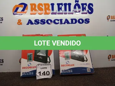 LOTE 140 - 02 REFLETORES DECORLED SUPERLED 220V 50W RGB PT – DECORLUX NOVO. (NO ESTADO) ATENÇÃO! FAZER A VISITAÇÃO ANTES DE ARREMATAR, NÃO SABEMOS SE FUNCIONA. LEILÃO NÃO TEM GARANTIA E NEM DEVOLUÇÃO, SUJEITO A POSSÍVEIS AVARIAS VISÍVEIS/OCULTAS E/OU AUSÊNCIA DE COMPONENTES.