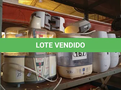 LOTE 167 - 08 UMIDIFICADORES MARCAS E MODELOS DIVERSOS E 03 DISPENSES. (NO ESTADO) ATENÇÃO! FAZER A VISITAÇÃO ANTES DE ARREMATAR, NÃO SABEMOS SE FUNCIONA. LEILÃO NÃO TEM GARANTIA E NEM DEVOLUÇÃO, SUJEITO A POSSÍVEIS AVARIAS VISÍVEIS/OCULTAS E/OU AUSÊNCIA DE COMPONENTES.