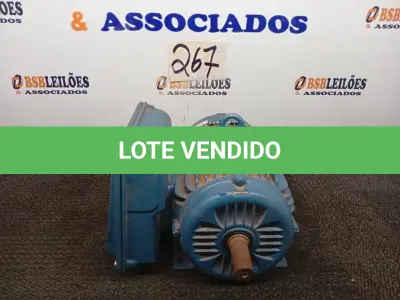 LOTE 267 - 01 - MOTOR ELÉTRICO WEG W22 IP55 (NO ESTADO, NÃO SABEMOS SE FUNCIONA. LEILÃO NÃO TEM GARANTIA E NEM DEVOLUÇÃO, SUJEITO A POSSÍVEIS AVARIAS VISÍVEIS/OCULTAS E/OU AUSÊNCIA DE COMPONENTES)