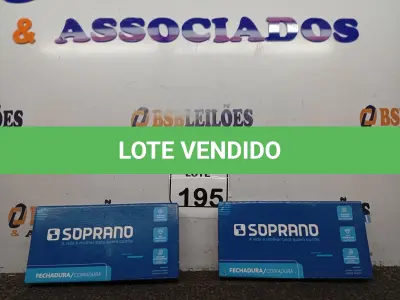 LOTE 195 - 02 FECHADURAS POPLINE ALAVANCA CR SOPRANO (NO ESTADO) ATENÇÃO! FAZER A VISITAÇÃO ANTES DE ARREMATAR, NÃO SABEMOS SE FUNCIONA. LEILÃO NÃO TEM GARANTIA E NEM DEVOLUÇÃO, SUJEITO A POSSÍVEIS AVARIAS VISÍVEIS/OCULTAS E/OU AUSÊNCIA DE COMPONENTES.