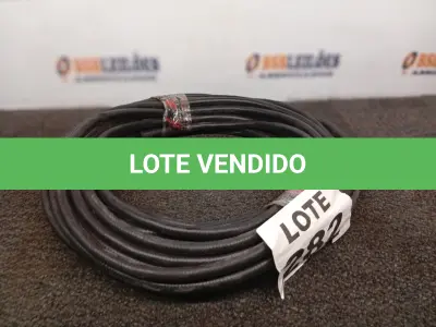 LOTE 282 - 25 METROS MANGUEIRA TRANÇADA PRETA PT300 (NO ESTADO, NÃO SABEMOS SE FUNCIONA. LEILÃO NÃO TEM GARANTIA E NEM DEVOLUÇÃO, SUJEITO A POSSÍVEIS AVARIAS VISÍVEIS/OCULTAS E/OU AUSÊNCIA DE COMPONENTES)