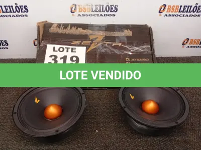 LOTE 319 - 01 - PAR DE ALTO FALANTE ZETTA AUDIO (NO ESTADO, NÃO SABEMOS SE FUNCIONA. LEILÃO NÃO TEM GARANTIA E NEM DEVOLUÇÃO, SUJEITO A POSSÍVEIS AVARIAS VISÍVEIS/OCULTAS E/OU AUSÊNCIA DE COMPONENTES)