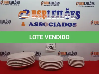 LOTE 036 - 06 PRATOS BRANCOS RASOS, 06 PRATOS FUNDOS E 06 PRATOS PEQUENOS PARA SOBREMESA. (NO ESTADO) ATENÇÃO! FAZER A VISITAÇÃO ANTES DE ARREMATAR, NÃO SABEMOS SE FUNCIONA. LEILÃO NÃO TEM GARANTIA E NEM DEVOLUÇÃO, SUJEITO A POSSÍVEIS AVARIAS VISÍVEIS/OCULTAS E/OU AUSÊNCIA DE COMPONENTES.