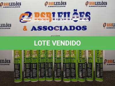 LOTE 101 - 12 CARTUCHOS DE SILICONE ACÉTICO MULTIUSO UNIPEGA DE 280ML CADA. (NO ESTADO) ATENÇÃO! FAZER A VISITAÇÃO ANTES DE ARREMATAR, NÃO SABEMOS SE FUNCIONA. LEILÃO NÃO TEM GARANTIA E NEM DEVOLUÇÃO, SUJEITO A POSSÍVEIS AVARIAS VISÍVEIS/OCULTAS E/OU AUSÊNCIA DE COMPONENTES.