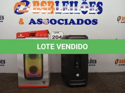 LOTE 204 - 01 – RÁDIO PORTÁTIL COM BLUETOOTH MARCA GRASEP MODELO D-D-3207.(NOVO) (NO ESTADO, NÃO SABEMOS SE FUNCIONA. LEILÃO NÃO TEM GARANTIA E NEM DEVOLUÇÃO, SUJEITO A POSSÍVEIS AVARIAS VISÍVEIS/OCULTAS E/OU AUSÊNCIA DE COMPONENTES)
