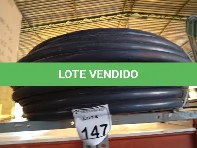 LOTE 147 - 01 ROLO MANG TUBO IRRIGACAO 1 X 2,5 PRETO INDEX (NO ESTADO) ATENÇÃO! FAZER A VISITAÇÃO ANTES DE ARREMATAR, NÃO SABEMOS SE FUNCIONA. LEILÃO NÃO TEM GARANTIA E NEM DEVOLUÇÃO, SUJEITO A POSSÍVEIS AVARIAS VISÍVEIS/OCULTAS E/OU AUSÊNCIA DE COMPONENTES.