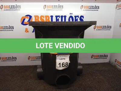 LOTE 168 - 01 CAIXA COLETORA DE ÁGUA PLUVIAL GRANDE PREMIUM PT METASUL (NO ESTADO) ATENÇÃO! FAZER A VISITAÇÃO ANTES DE ARREMATAR, NÃO SABEMOS SE FUNCIONA. LEILÃO NÃO TEM GARANTIA E NEM DEVOLUÇÃO, SUJEITO A POSSÍVEIS AVARIAS VISÍVEIS/OCULTAS E/OU AUSÊNCIA DE COMPONENTES.