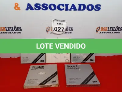LOTE 027 - 05 FITAS PARA GRAVADOR DE ROLO. (NO ESTADO) ATENÇÃO! FAZER A VISITAÇÃO ANTES DE ARREMATAR, NÃO SABEMOS SE FUNCIONA. LEILÃO NÃO TEM GARANTIA E NEM DEVOLUÇÃO, SUJEITO A POSSÍVEIS AVARIAS VISÍVEIS/OCULTAS E/OU AUSÊNCIA DE COMPONENTES.