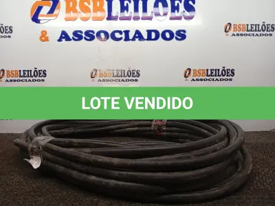 LOTE 270 - 25 METROS MANGUEIRA TRANÇADA PRETA PT300 (NO ESTADO, NÃO SABEMOS SE FUNCIONA. LEILÃO NÃO TEM GARANTIA E NEM DEVOLUÇÃO, SUJEITO A POSSÍVEIS AVARIAS VISÍVEIS/OCULTAS E/OU AUSÊNCIA DE COMPONENTES)