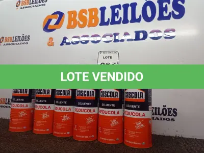 LOTE 087 - 06 DILUENTES MARCA CASCOLA. (NO ESTADO) ATENÇÃO! FAZER A VISITAÇÃO ANTES DE ARREMATAR, NÃO SABEMOS SE FUNCIONA. LEILÃO NÃO TEM GARANTIA E NEM DEVOLUÇÃO, SUJEITO A POSSÍVEIS AVARIAS VISÍVEIS/OCULTAS E/OU AUSÊNCIA DE COMPONENTES.