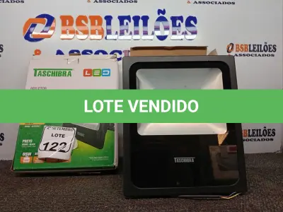 LOTE 122 - 02 REFLETORES TR LED 100W 3000K PRETO – TASHIBRA NOVO. (NO ESTADO) ATENÇÃO! FAZER A VISITAÇÃO ANTES DE ARREMATAR, NÃO SABEMOS SE FUNCIONA. LEILÃO NÃO TEM GARANTIA E NEM DEVOLUÇÃO, SUJEITO A POSSÍVEIS AVARIAS VISÍVEIS/OCULTAS E/OU AUSÊNCIA DE COMPONENTES.
