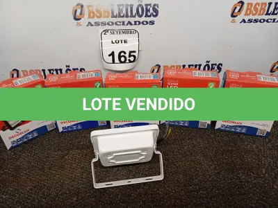 LOTE 165 - 05 REFLETORES DECORLED SUPERLED 220V 10W LUZ BRANCA –DECORLUX NOVO. (NO ESTADO) ATENÇÃO! FAZER A VISITAÇÃO ANTES DE ARREMATAR, NÃO SABEMOS SE FUNCIONA. LEILÃO NÃO TEM GARANTIA E NEM DEVOLUÇÃO, SUJEITO A POSSÍVEIS AVARIAS VISÍVEIS/OCULTAS E/OU AUSÊNCIA DE COMPONENTES.