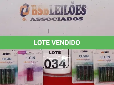 LOTE 034 - 04 PILHAS AA RECARREG ELGIN 2700MAH (BLISTER C/2) ELGIN E 03 PILHAS AAA ALCALINA ELGIN LR03 (BLISTER C/2) ELGIN. (NO ESTADO) ATENÇÃO! FAZER A VISITAÇÃO ANTES DE ARREMATAR, NÃO SABEMOS SE FUNCIONA. LEILÃO NÃO TEM GARANTIA E NEM DEVOLUÇÃO, SUJEITO A POSSÍVEIS AVARIAS VISÍVEIS/OCULTAS E/OU AUSÊNCIA DE COMPONENTES.