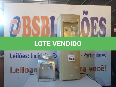 LOTE 083 - 02 BEBEDOUROS PARA GARRAFÃO SENDO UMA MARCA IBBL E OUTRO POLAR. (NO ESTADO) ATENÇÃO! FAZER A VISITAÇÃO ANTES DE ARREMATAR, NÃO SABEMOS SE FUNCIONA. LEILÃO NÃO TEM GARANTIA E NEM DEVOLUÇÃO, SUJEITO A POSSÍVEIS AVARIAS VISÍVEIS/OCULTAS E/OU AUSÊNCIA DE COMPONENTES.