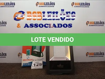 LOTE 129 - 02 REFLETORES DECORLED SUPERLED 220V 50W RGB PT – DECORLUX NOVO. (NO ESTADO) ATENÇÃO! FAZER A VISITAÇÃO ANTES DE ARREMATAR, NÃO SABEMOS SE FUNCIONA. LEILÃO NÃO TEM GARANTIA E NEM DEVOLUÇÃO, SUJEITO A POSSÍVEIS AVARIAS VISÍVEIS/OCULTAS E/OU AUSÊNCIA DE COMPONENTES.