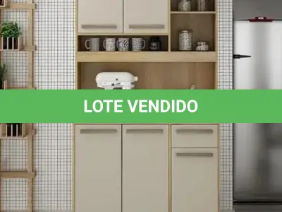 LOTE 026 - 01 – 01 ARMÁRIO DE COZINHA AMETISTA, 05 PORTAS E UMA GAVETA MARCA VALDEMÓVEIS COR CINAMONO-OFF WH. (NO ESTADO, NÃO SABEMOS SE FUNCIONA. LEILÃO NÃO TEM GARANTIA E NEM DEVOLUÇÃO, SUJEITO A POSSÍVEIS AVARIAS VISÍVEIS/OCULTAS E/OU