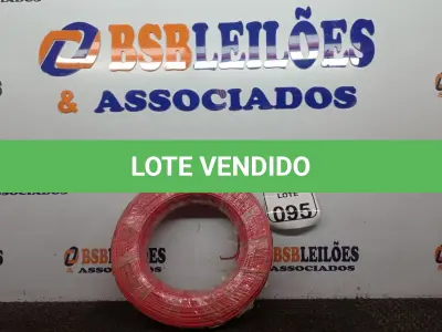 LOTE 095 - 01 ROLO FIO BICOLOR 2,5MM 2X12 100 MT FOXLUX/FAMASTIL. (NO ESTADO) ATENÇÃO! FAZER A VISITAÇÃO ANTES DE ARREMATAR, NÃO SABEMOS SE FUNCIONA. LEILÃO NÃO TEM GARANTIA E NEM DEVOLUÇÃO, SUJEITO A POSSÍVEIS AVARIAS VISÍVEIS/OCULTAS E/OU AUSÊNCIA DE COMPONENTES.