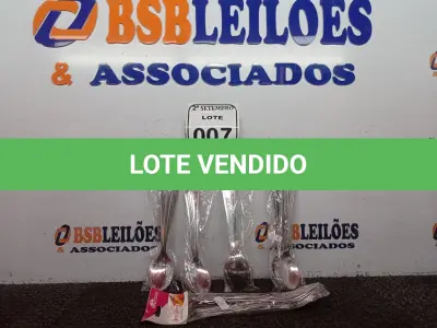 LOTE 007 - 05 KITS DE COLHERES COM 06 PEÇAS CADA. (NO ESTADO) ATENÇÃO! FAZER A VISITAÇÃO ANTES DE ARREMATAR, NÃO SABEMOS SE FUNCIONA. LEILÃO NÃO TEM GARANTIA E NEM DEVOLUÇÃO, SUJEITO A POSSÍVEIS AVARIAS VISÍVEIS/OCULTAS E/OU AUSÊNCIA DE COMPONENTES.