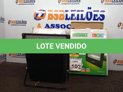 LOTE 102 - 02 REFLETORES TR LED 100W 3000K PRETO – TASHIBRA NOVO.  (NO ESTADO) ATENÇÃO! FAZER A VISITAÇÃO ANTES DE ARREMATAR, NÃO SABEMOS SE FUNCIONA. LEILÃO NÃO TEM GARANTIA E NEM DEVOLUÇÃO, SUJEITO A POSSÍVEIS AVARIAS VISÍVEIS/OCULTAS E/OU AUSÊNCIA DE COMPONENTES.