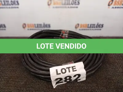 LOTE 282 - 25 METROS MANGUEIRA TRANÇADA PRETA PT300 (NO ESTADO, NÃO SABEMOS SE FUNCIONA. LEILÃO NÃO TEM GARANTIA E NEM DEVOLUÇÃO, SUJEITO A POSSÍVEIS AVARIAS VISÍVEIS/OCULTAS E/OU AUSÊNCIA DE COMPONENTES)